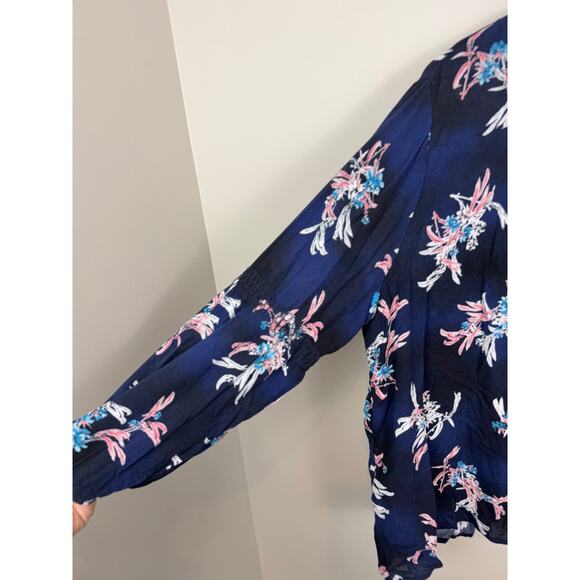 Lane Bryant Blue Floral Trapeze Dress Size 18/20 NWT - Picture 4 of 13